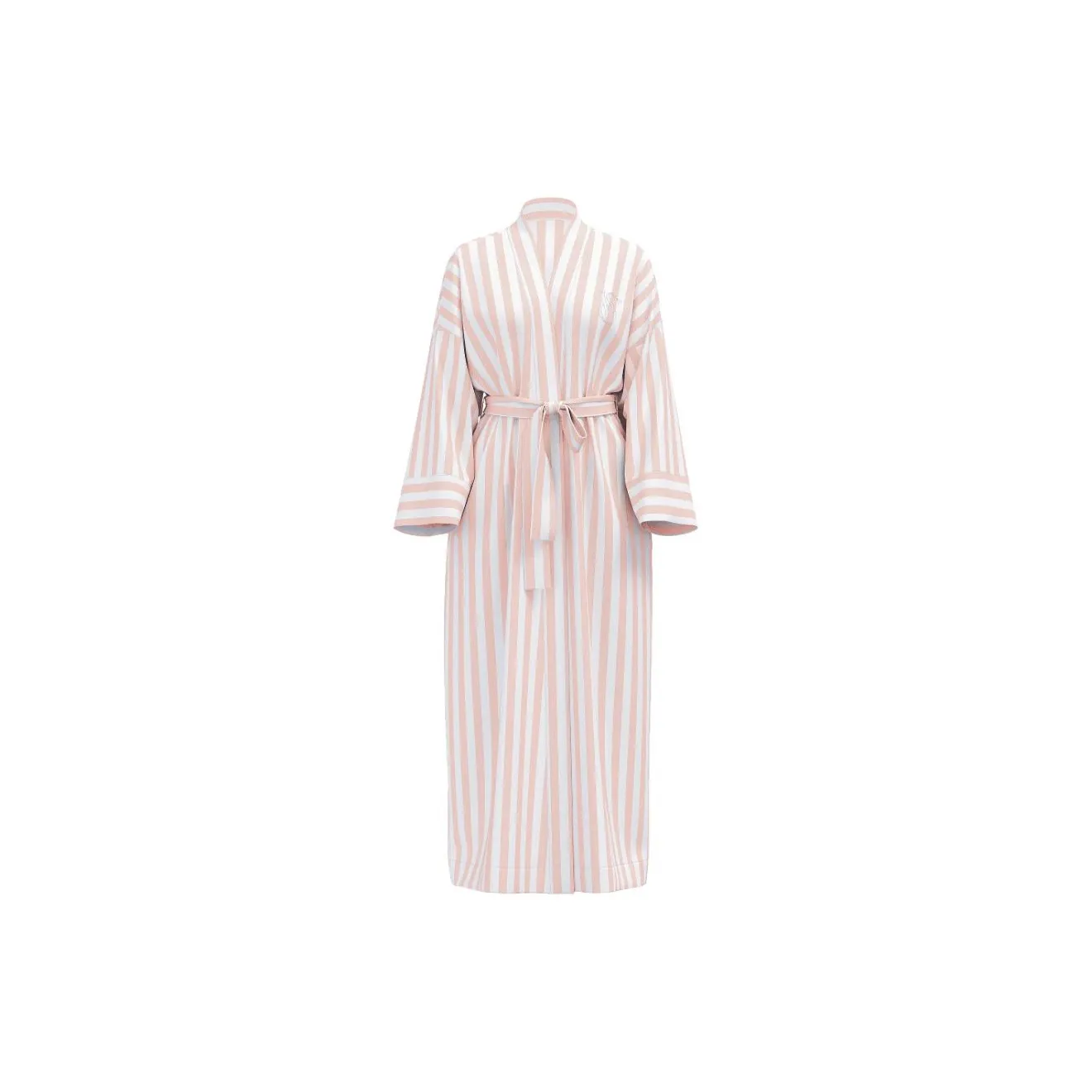 Victoria's Secret Sleep Robe Women's Orange White Stripes