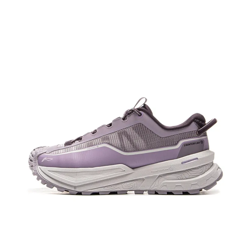 LiNing CF Su Xingchuan Low-Top Outdoor Trekking Shoes Unisex Purple