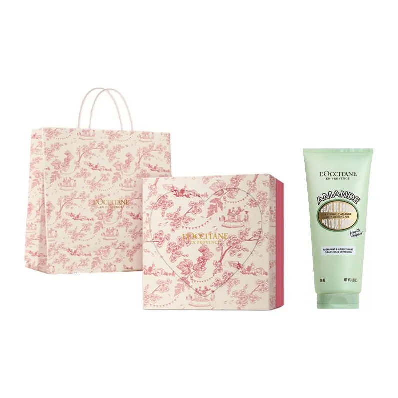L'OCCITANE Лимитированная серия ко Дню Влюбленных Сладкий миндальный ароматизированный мармелад Кремовый гель для душа Чистка 200 мл