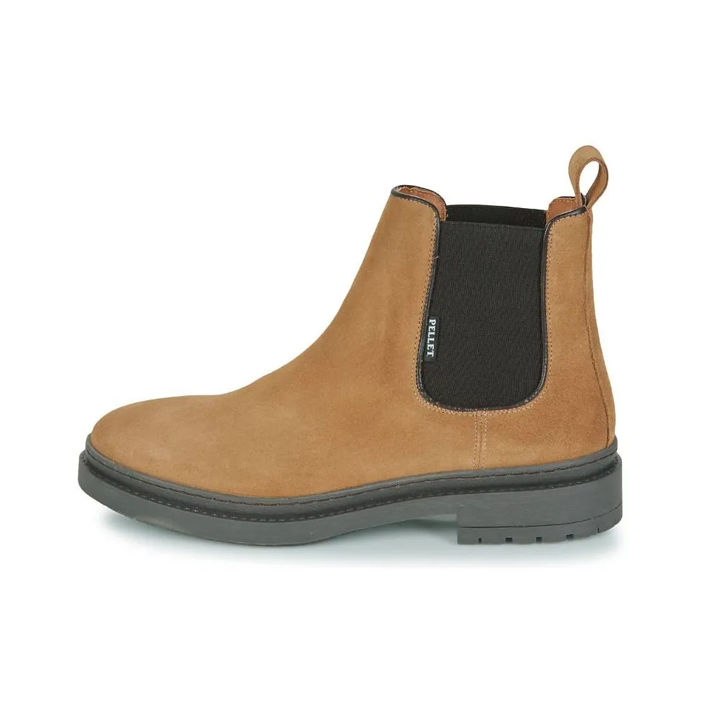 PELLET JUNE Short Chelsea Boots 4cm Men's Beige