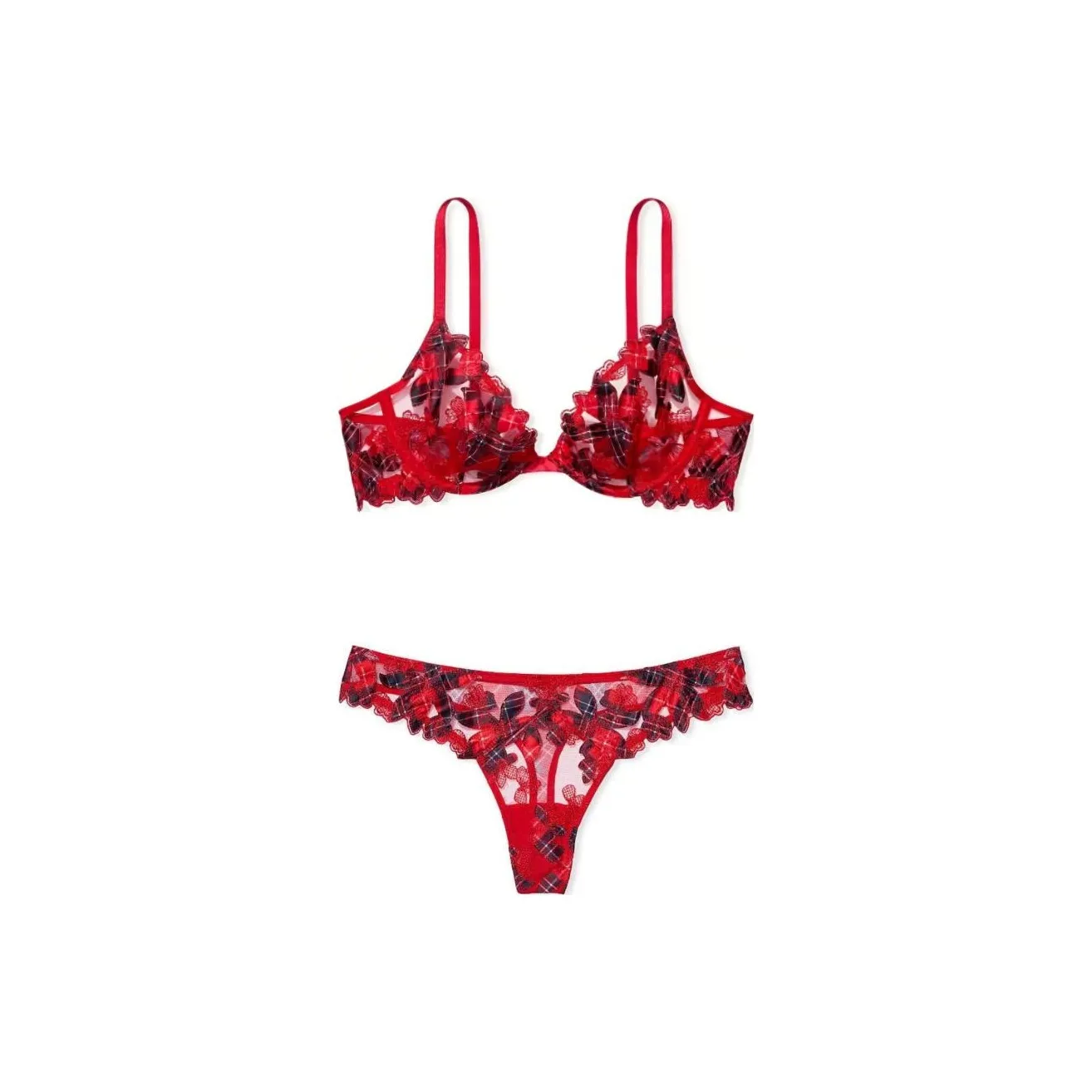 Victoria's Secret Комплект нижнего белья для женщин красный