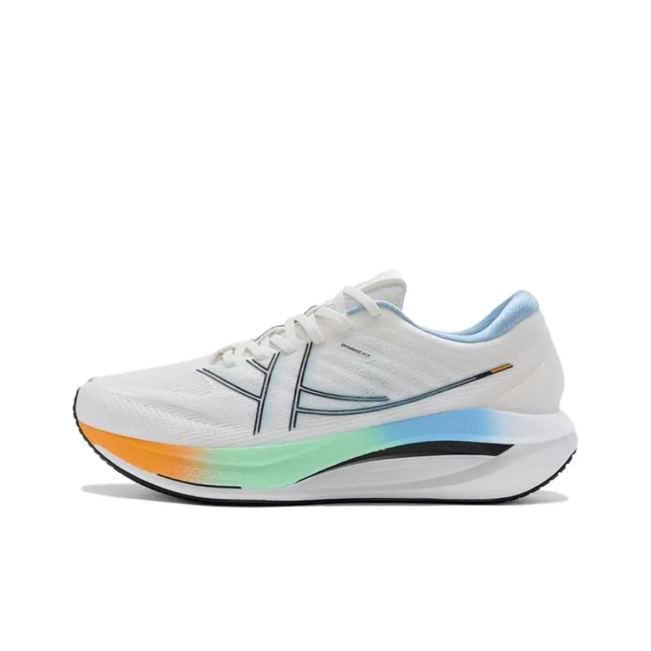 XTEP Tank Ma Cushioned Anti-Slip And Wear-Resistant Lightweight Low-Top Running Shoes Men's Sail White Black