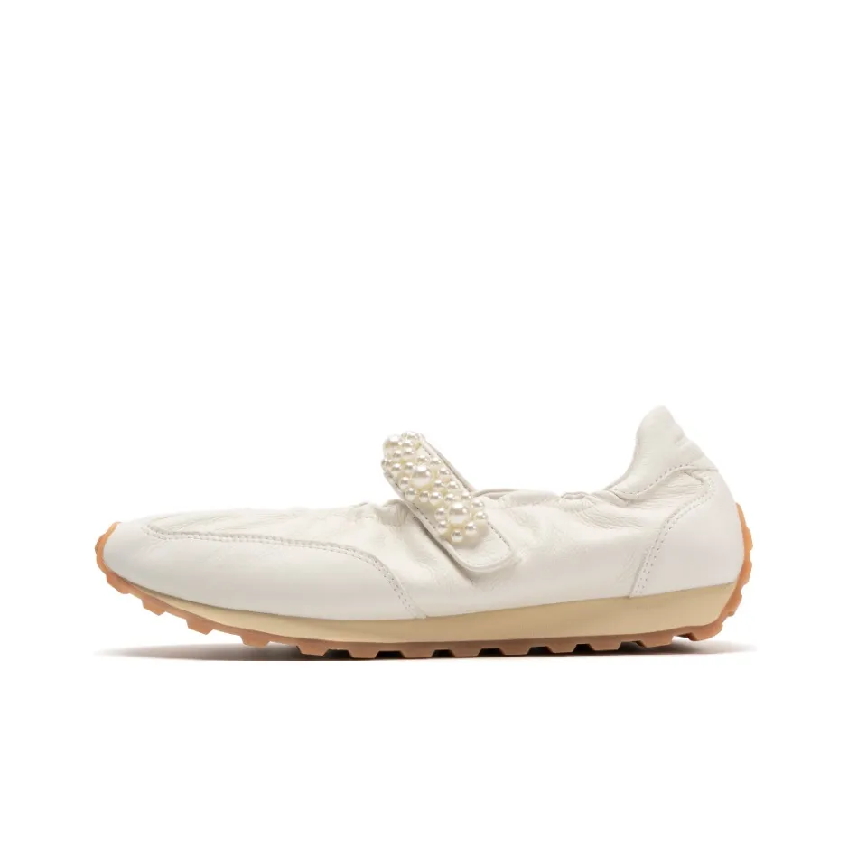 FOOT INDUSTRY FOOT INDUSTRY Туфли Мэри Джейн Женские Белые Runs Универсальный размер Больше