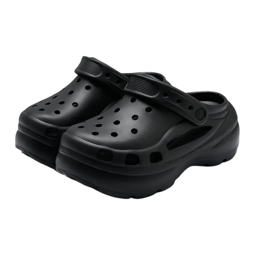 Yu Pu Height Increasing Platform Squashy And Bouncy Feeling Closed Toe Slippers Summer Slip Resistant Eva Sandal