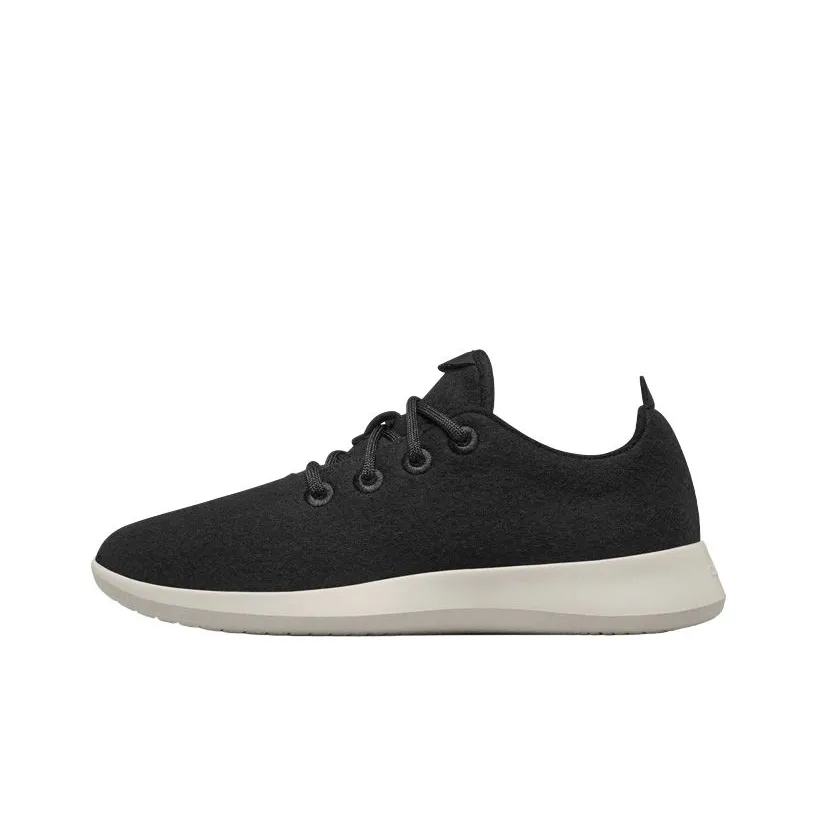 Allbirds Wool Runner Low Топ Повседневные Беговые кроссовки Женские Бесконечность Черный