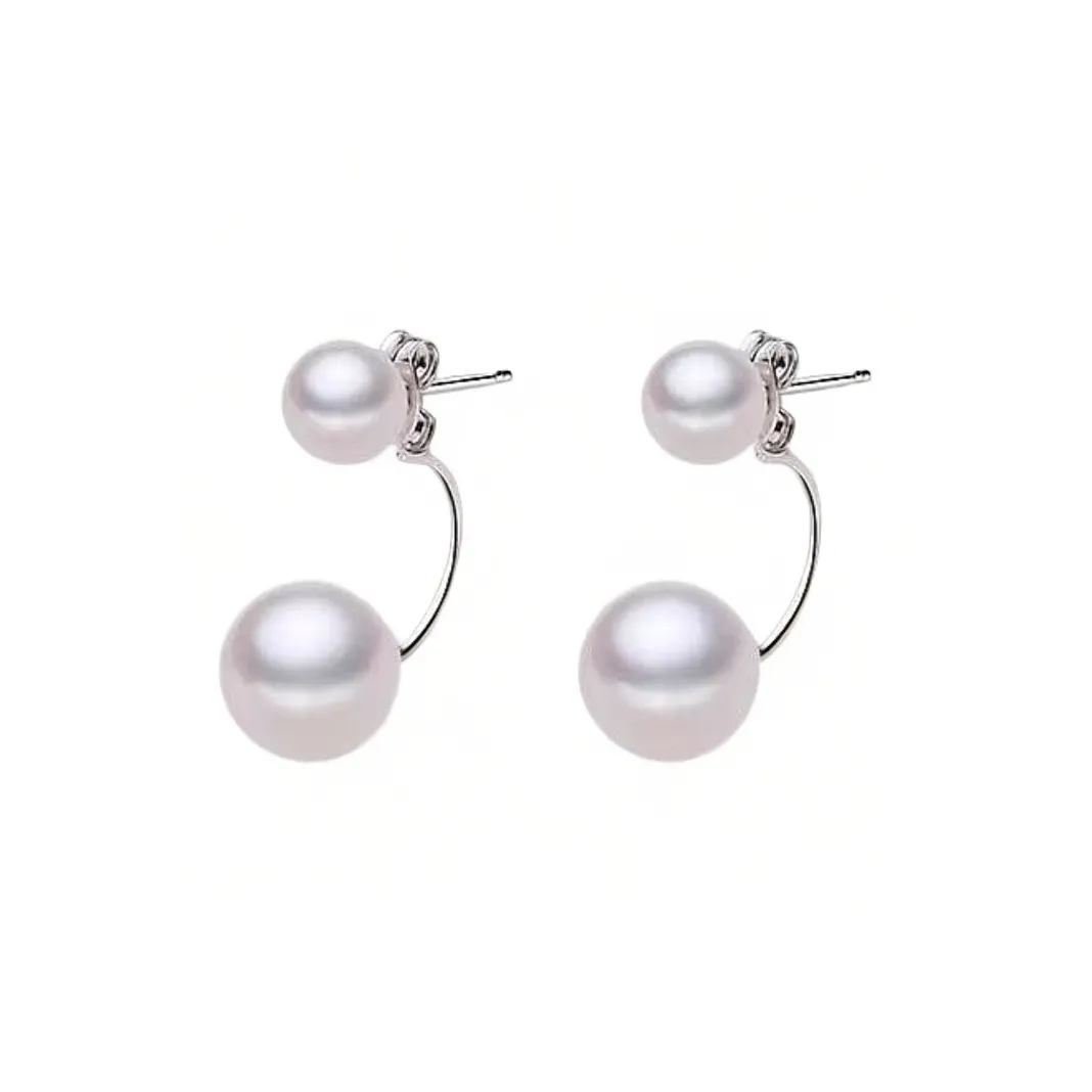ANGEPERLE Pearl Earrings Women's