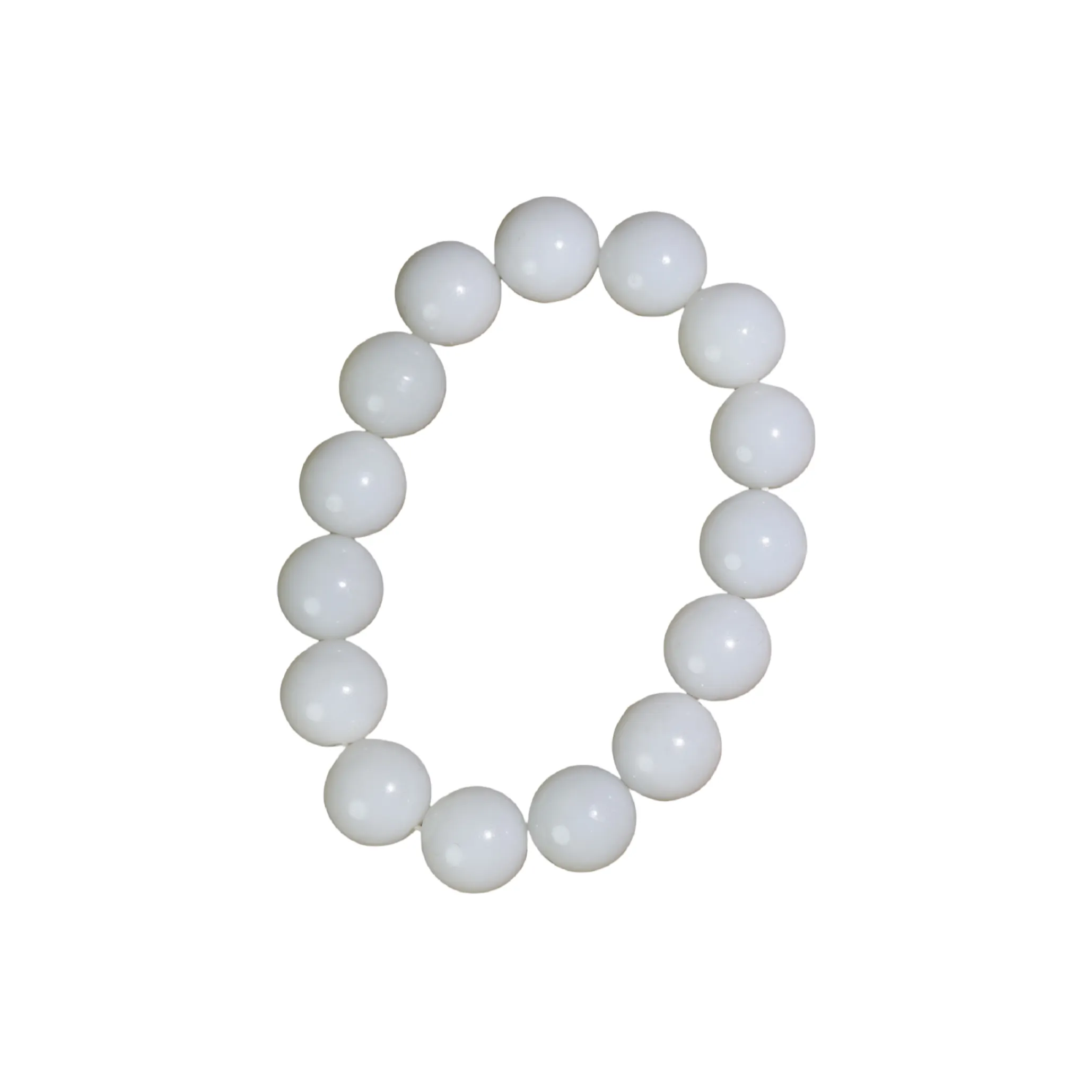 Jade Charm Yao Hetian Jade Bracelets White Jade/Pale Greenish White Jade Unisex