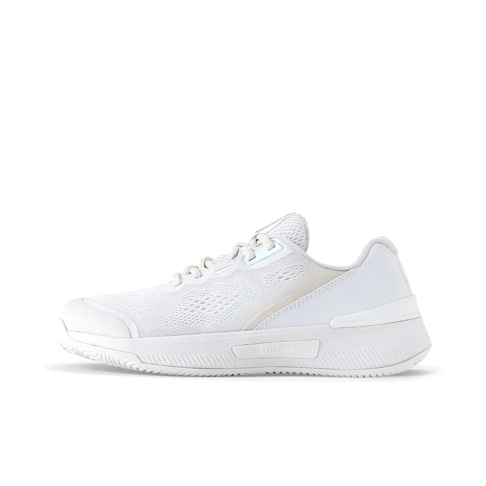 Wilson Амортизация Противоскользящее покрытие Поддержка Отскок Низкий топ Кроссовки для тенниса Женские Белые