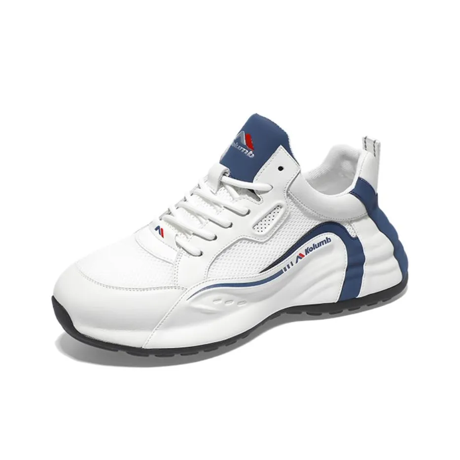 KOLUMB Slip Прочный Устойчивый к Износу Дышащий Низкий Топ Casual Мужской Белый Синий