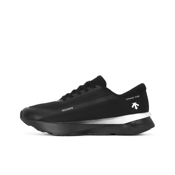 DESCENTE Abrasion Resistant Low Top Running Shoes Men's Black