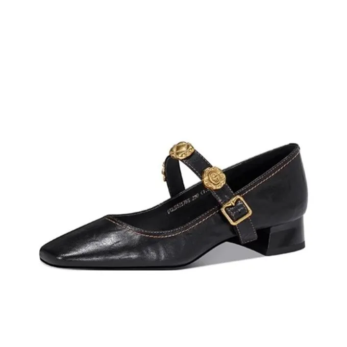 JESSICA SOPHIA Туфли Мэри Джейн с грубым каблуком 3 см женские