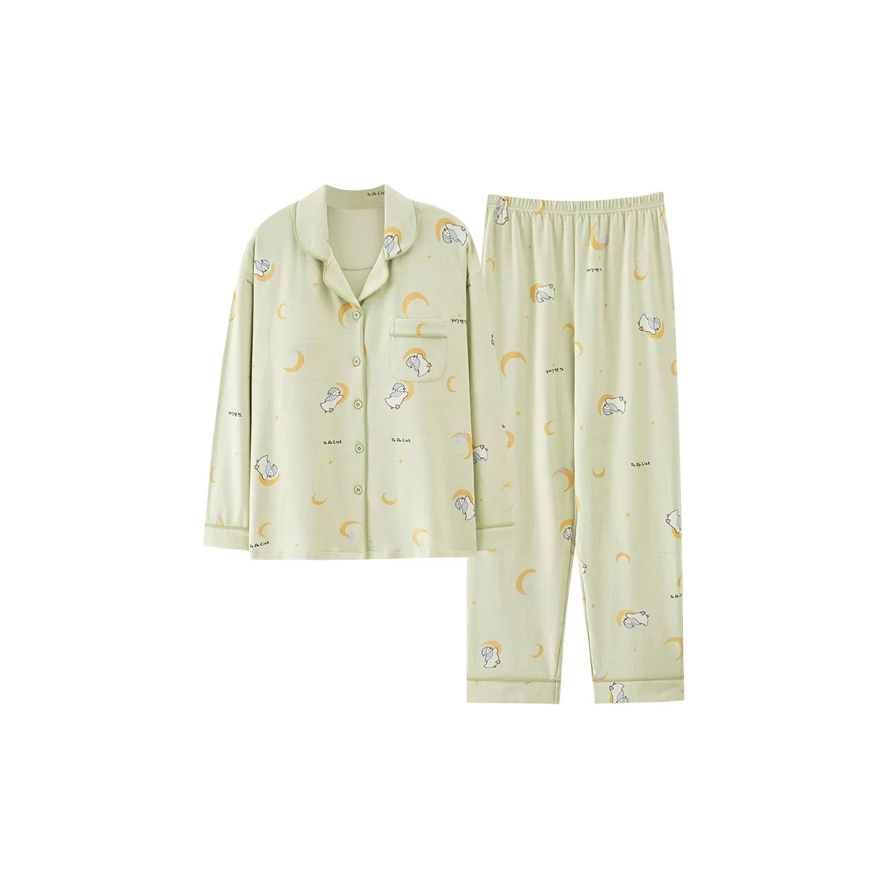 Pretty Lady Пижамный комплект женский цвет матча зеленый