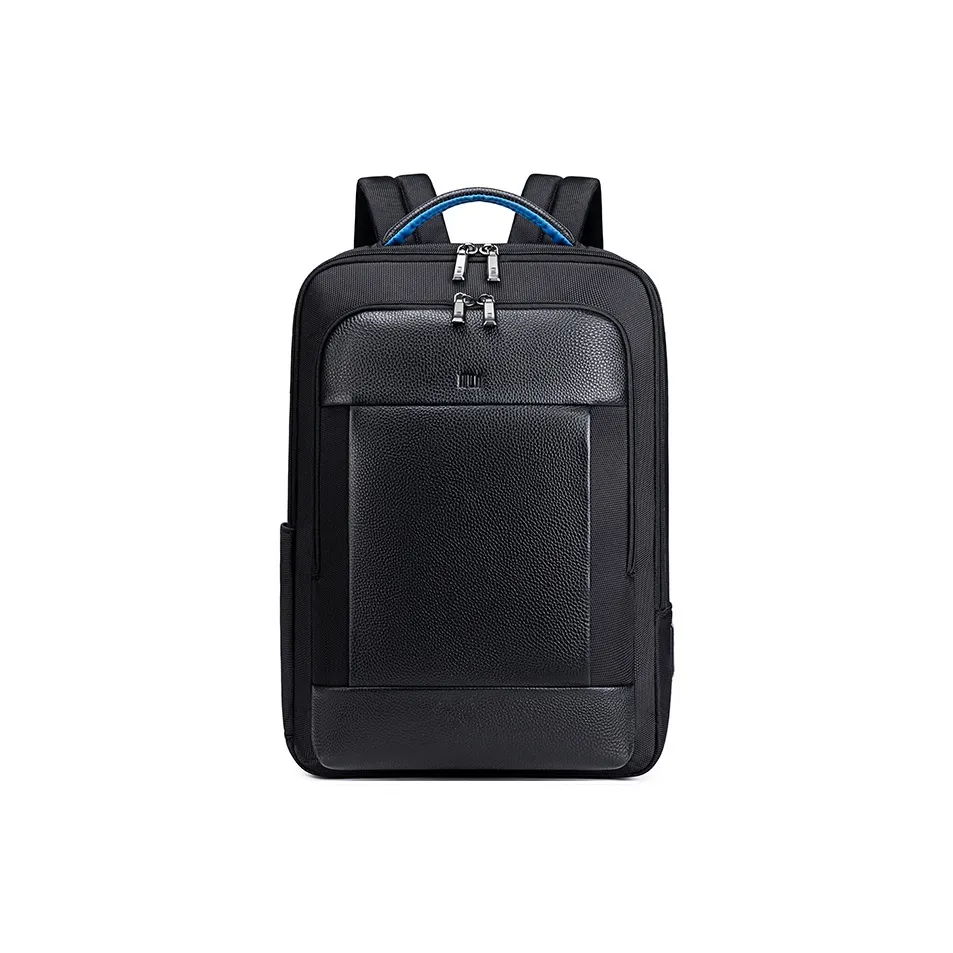 HLA Synthetic Leather Backpack Large Size Men's Black