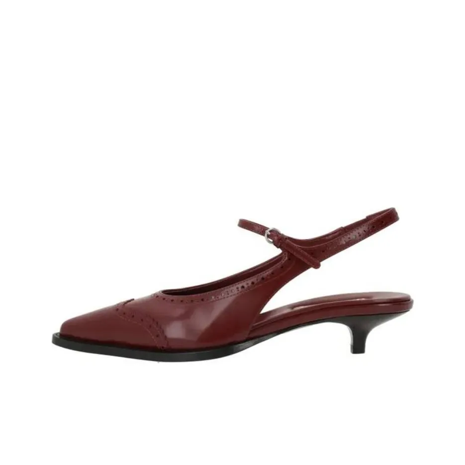 MIU MIU Slim Heel High Heels Women's Burgundy