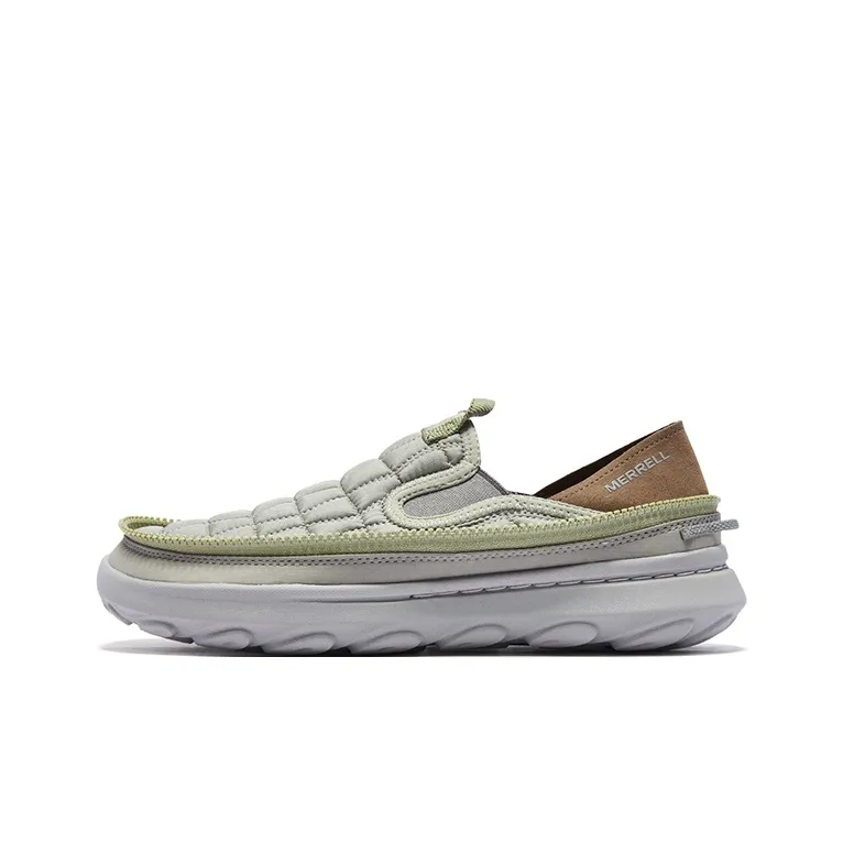 MERRELL Hut Moc 2 Slip-on Abrasion-Resistant Slip-Resistant Low-Top Comfortable Casual Shoes Men's Bean Gray Green