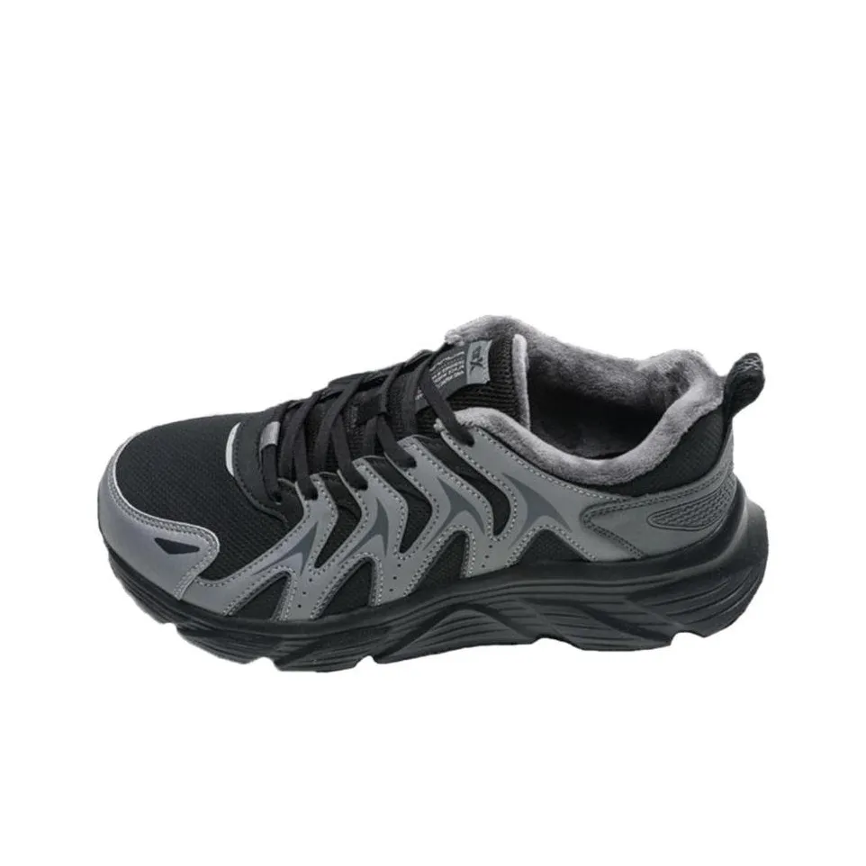 XTEP Амортизация Износостойкий Низкий Топ Casual Мужской Черный Серый