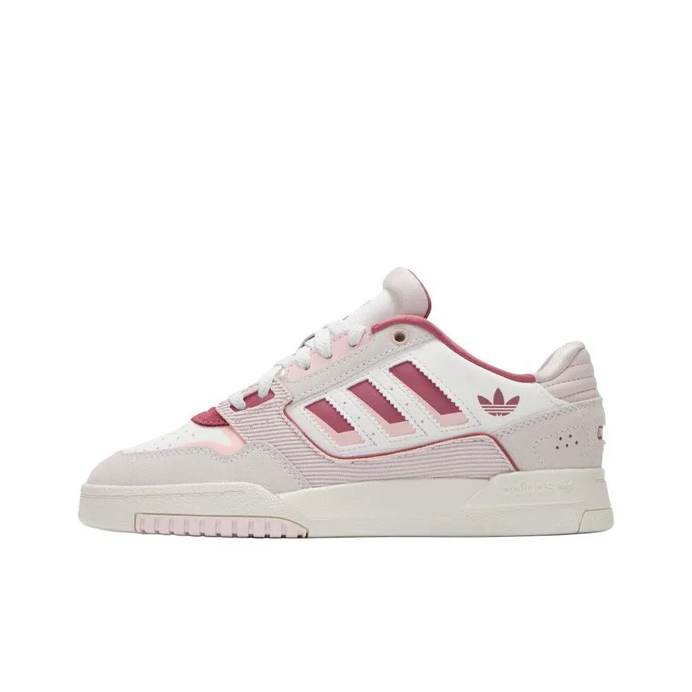 Adidas Originals Drop Step Slip-Resistant Abrasion-Resistant Low Top Skateboard Shoes Unisex White Pink Adidas Originals Drop Step Slip-Resistant Abrasion-Resistant Низкие Кроссовки для Скейтбординга Унисекс Белый Розовый
