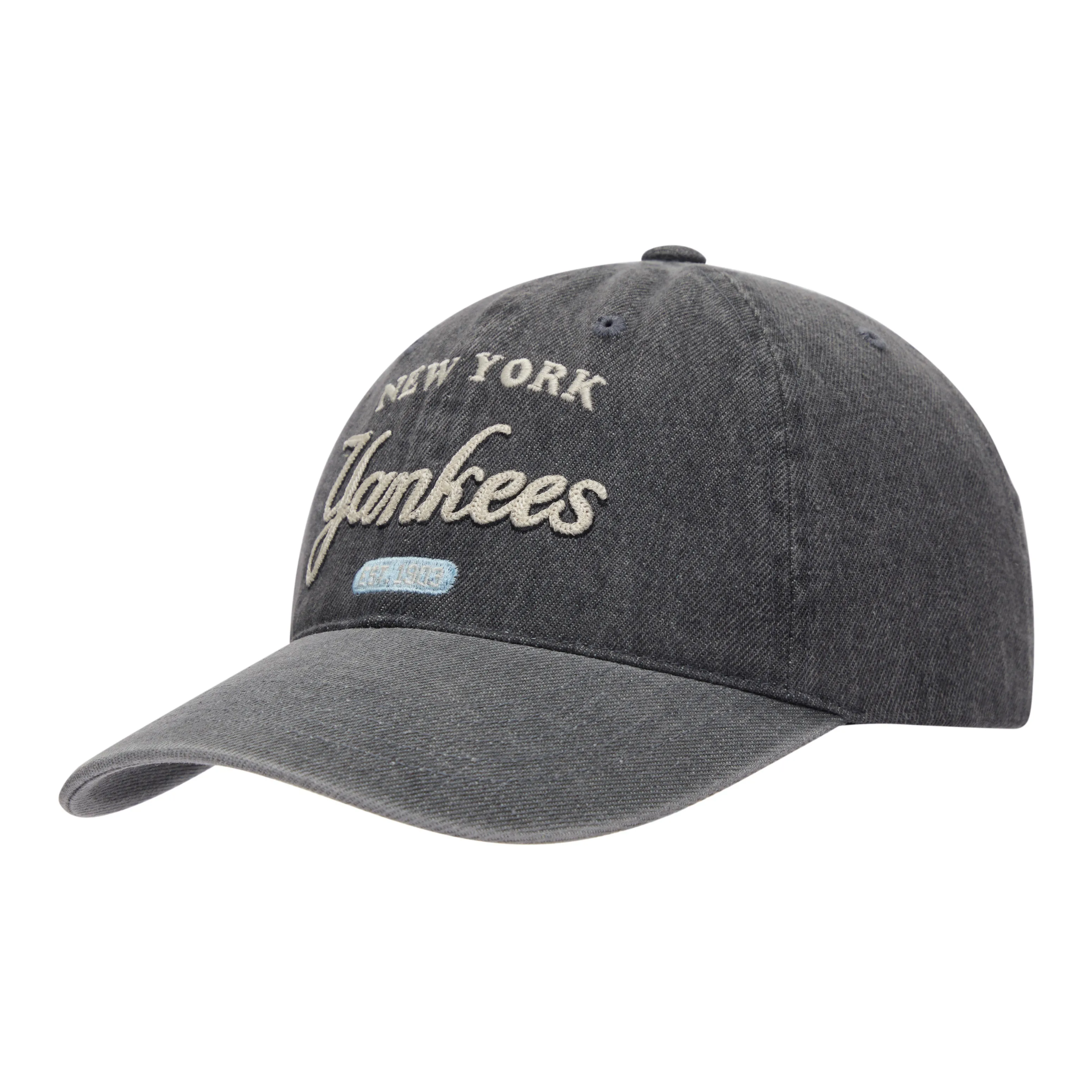 MLB New York Yankees Cotton, Polyester Baseball Cap Unisex Gray