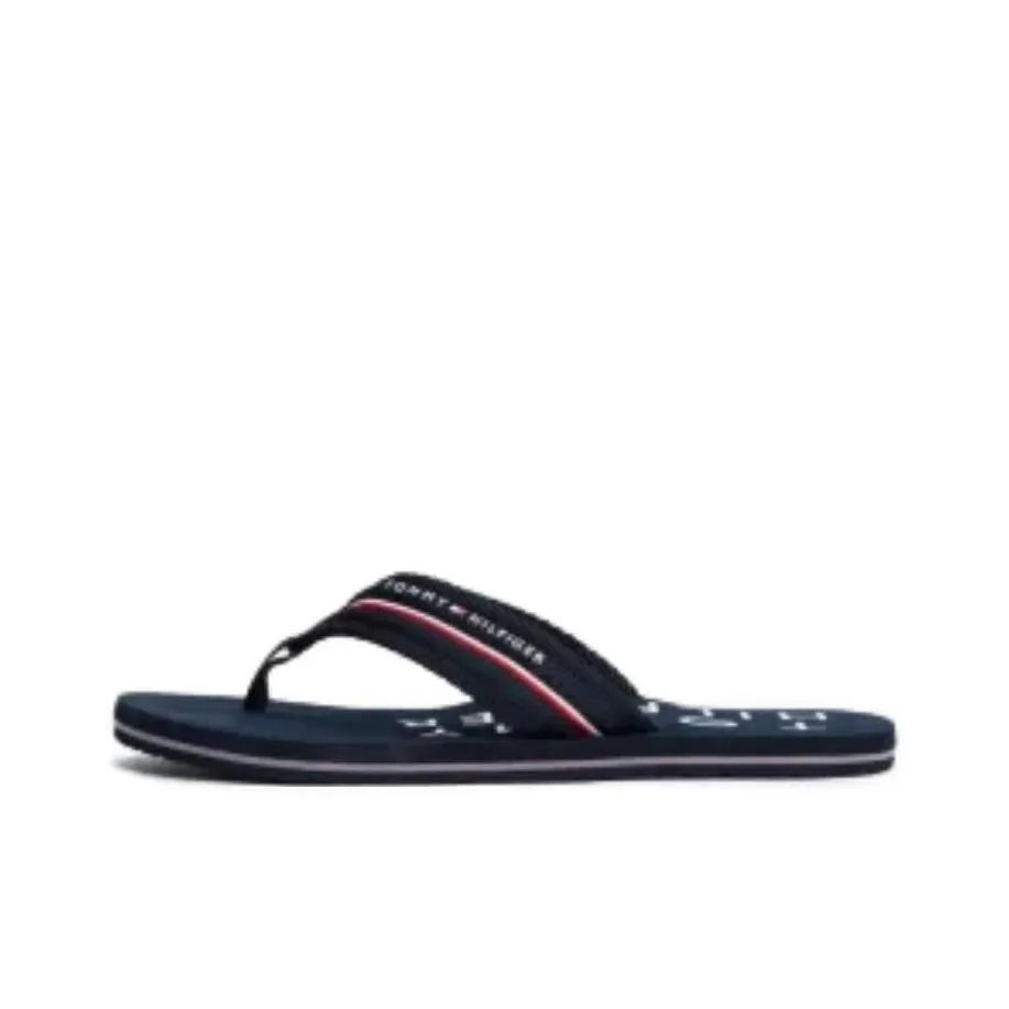 Tommy Hilfiger EVA Abrasion Resistant Flip Flops Men's Blue White