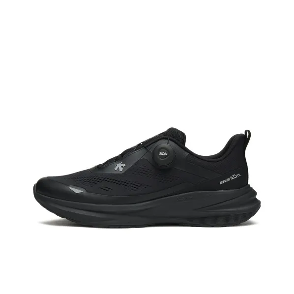DESCENTE Anti Slip Wear Resistant Low Top Running Shoes Men's Black
