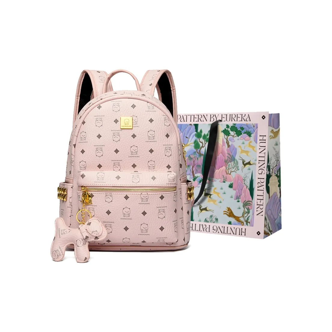 BLAKE FLEETO Abrasion Resistant Fabric Backpack Large Size Women's Multicolor