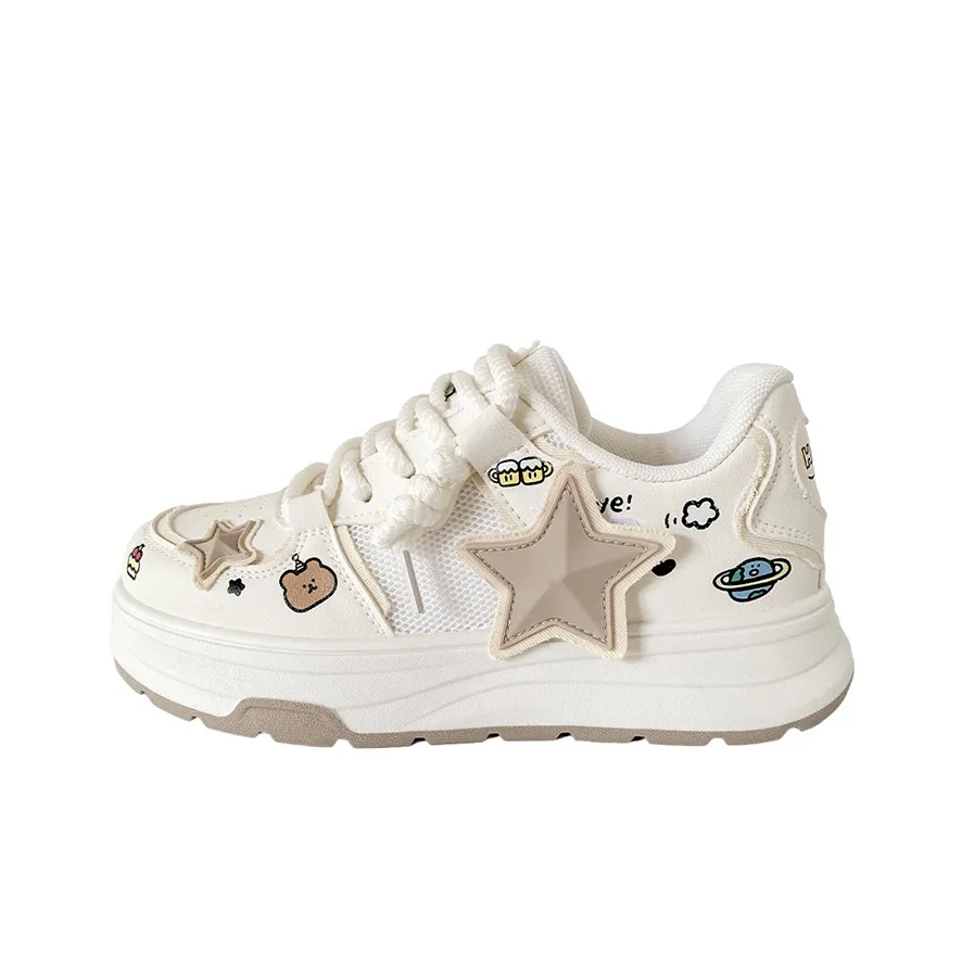 RUN MANNER Abrasion Resistant Lightweight Height Increasing Low Top Skateboard Shoes Women's