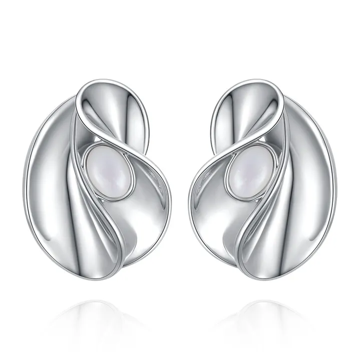 VIGG S925 Sterling Silver Stud Earring Earrings Women's