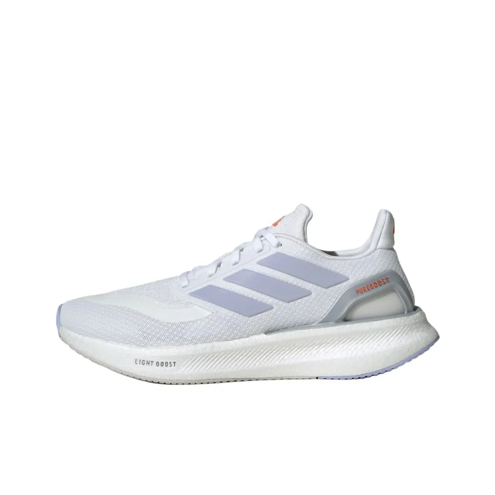 Adidas PUREBOOST 5 Дышащая Поддержка Низкий Топ Беговые Кроссовки Женские Светло-Фиолетовые