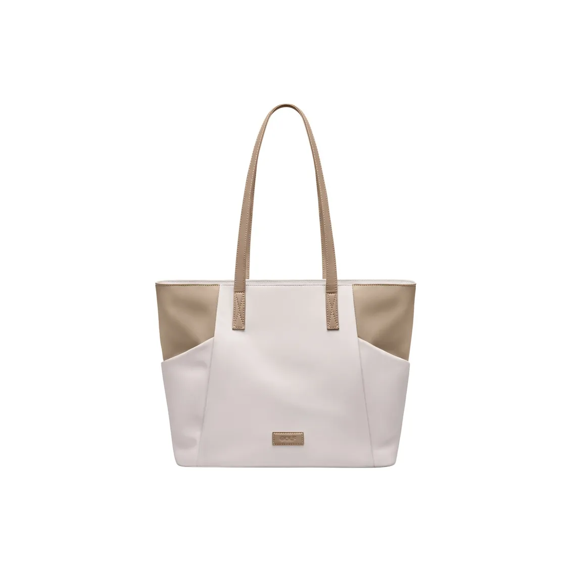 GOLF Fabric, Synthetic Leather Shoulder Bag Women's Creamy Apricot