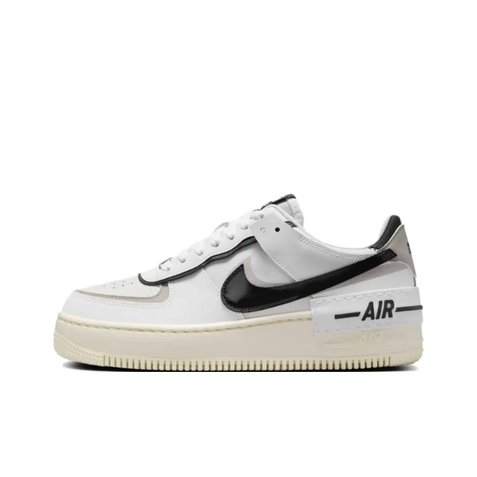 Nike AF1 Shadow Slip Resistant Abrasion Resistant Low Топ Скейтборд Кроссовки Женские Белый Черный