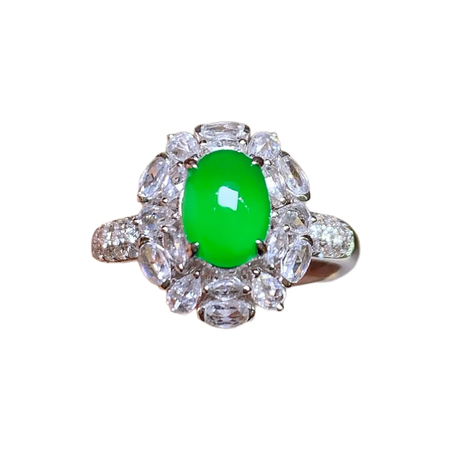 Xiangyan Ice Glutinous Jadeite Rings Women's