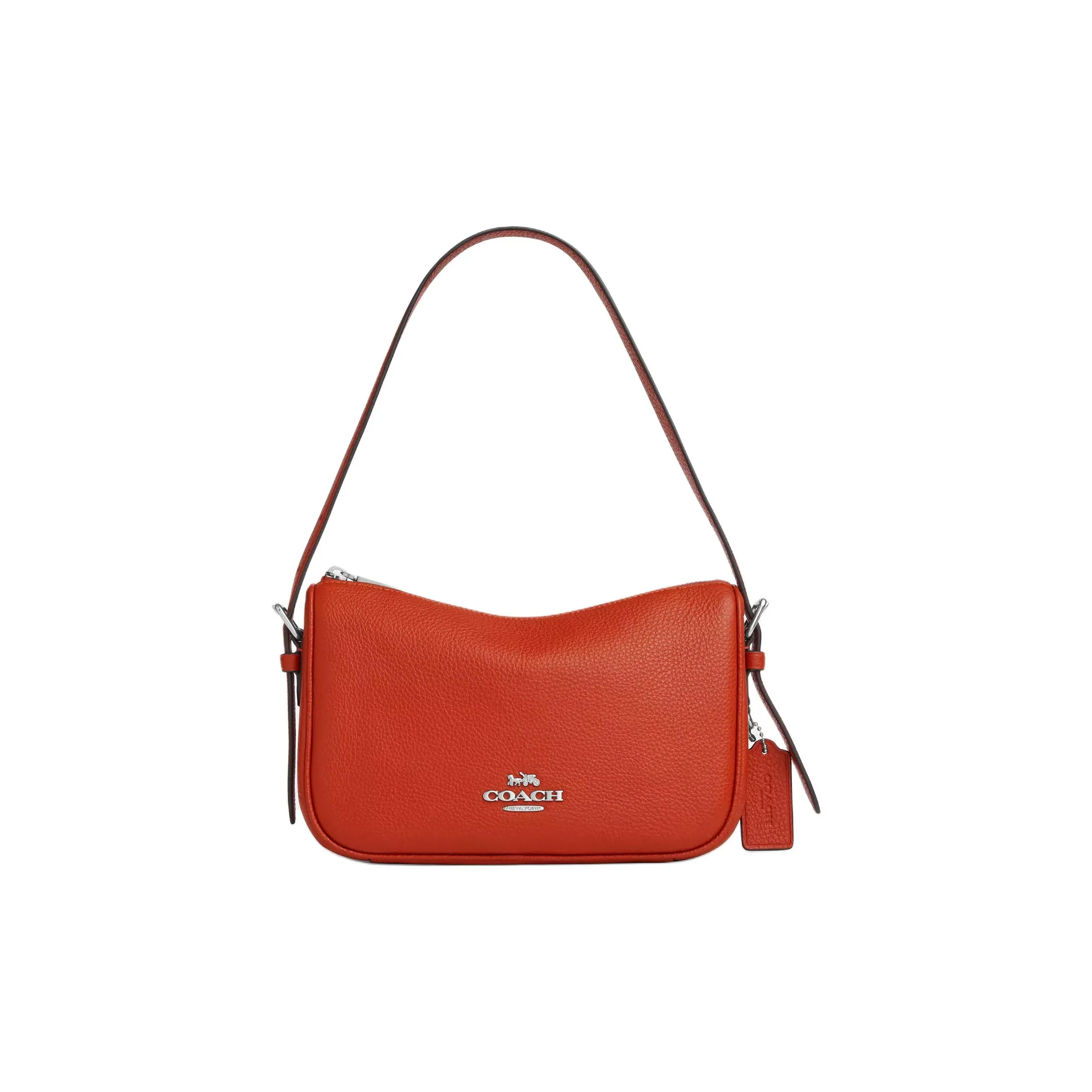 COACH Kailey Кожа Плечевая Сумка Маленькая Женская Темно-Оранжевая