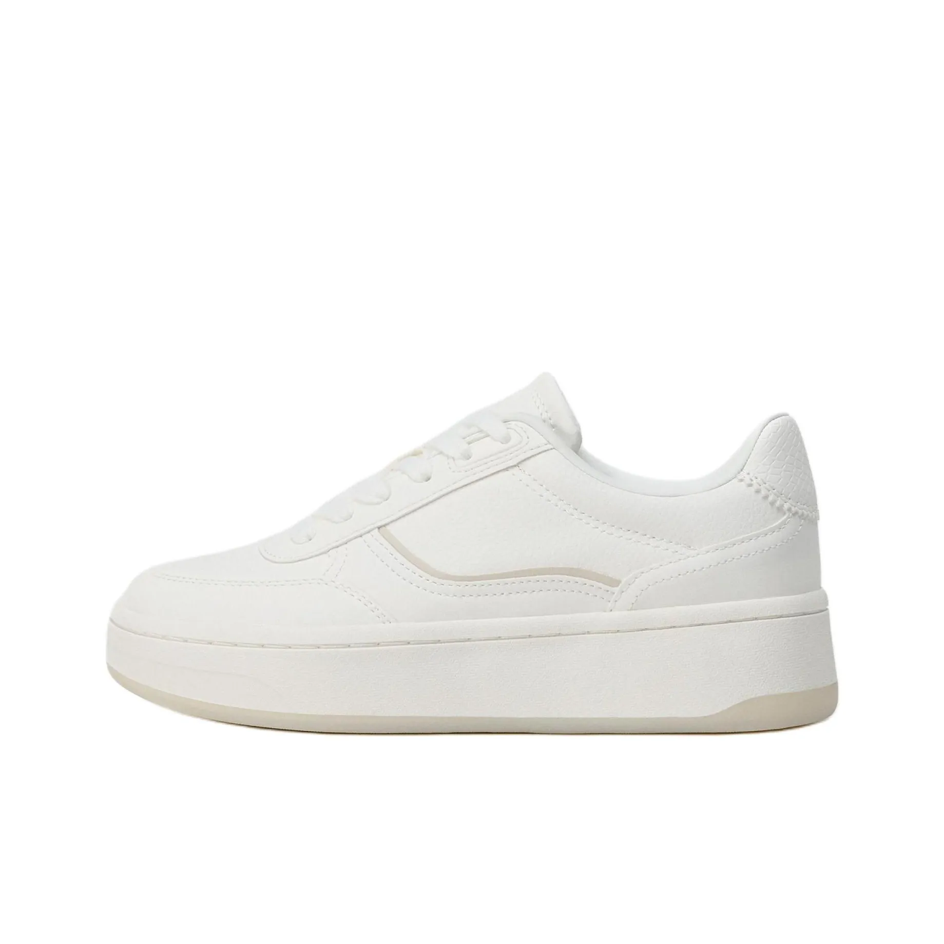 ZARA Low-Top Skateboard Shoes Women's White