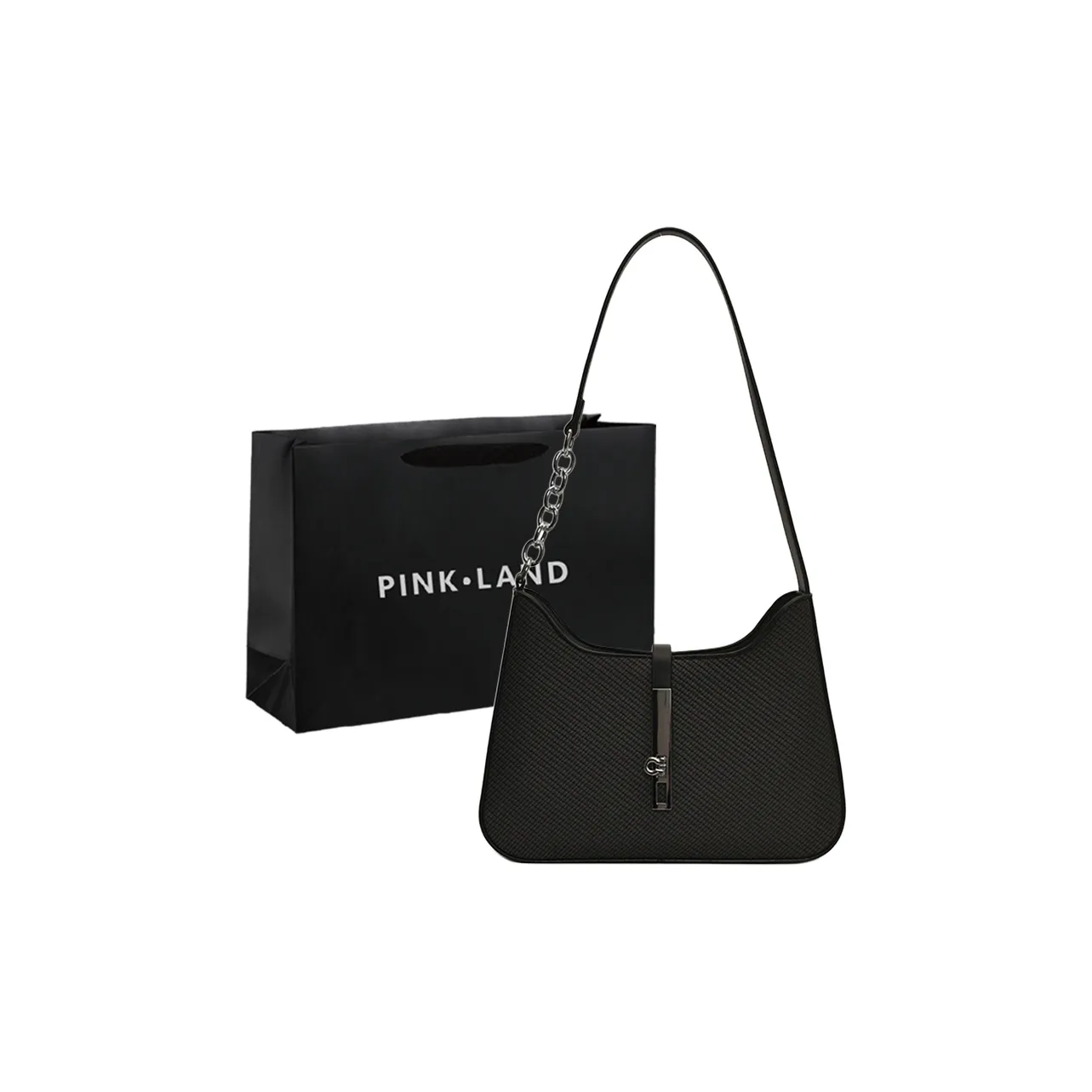 PINK·LAND PU Shoulder Bag Regular Women's Multicolor