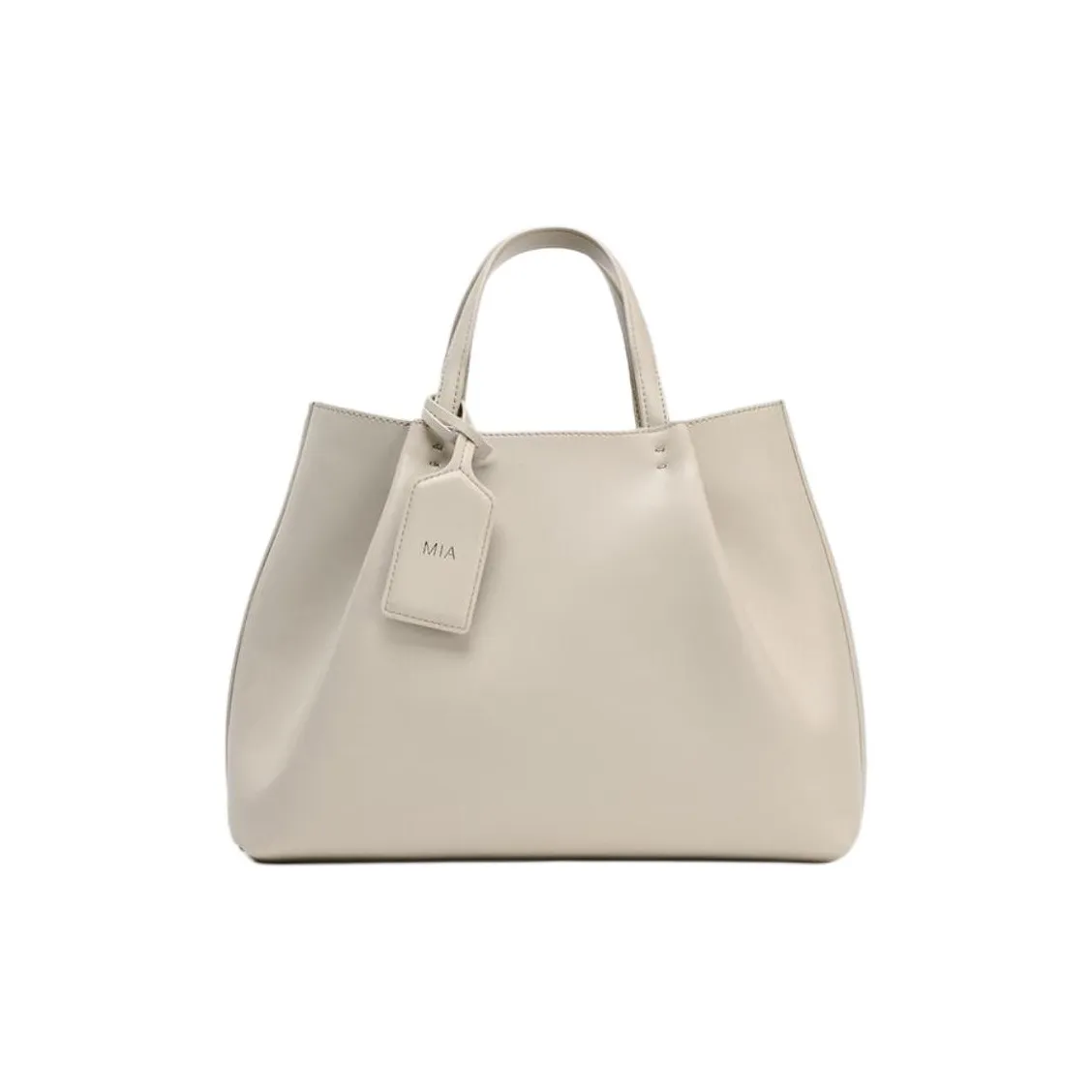 ZARA PU Tote Bag, Shopping Bag, Shoulder Bag, Crossbody Bag, Handbag Regular Women's Raw White