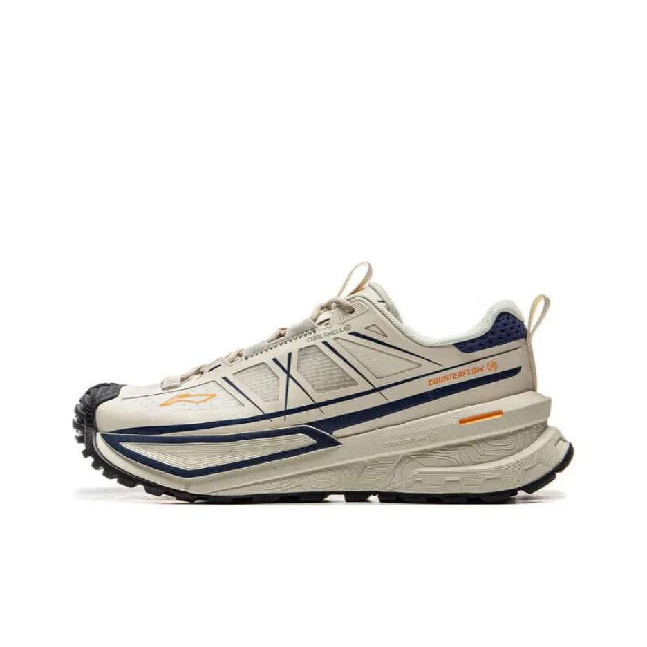 Подкладка Outdoor CF tracing противоскользящая устойчивая к истиранию водонепроницаемая низкий верх походная обувь унисекс бежево-синий