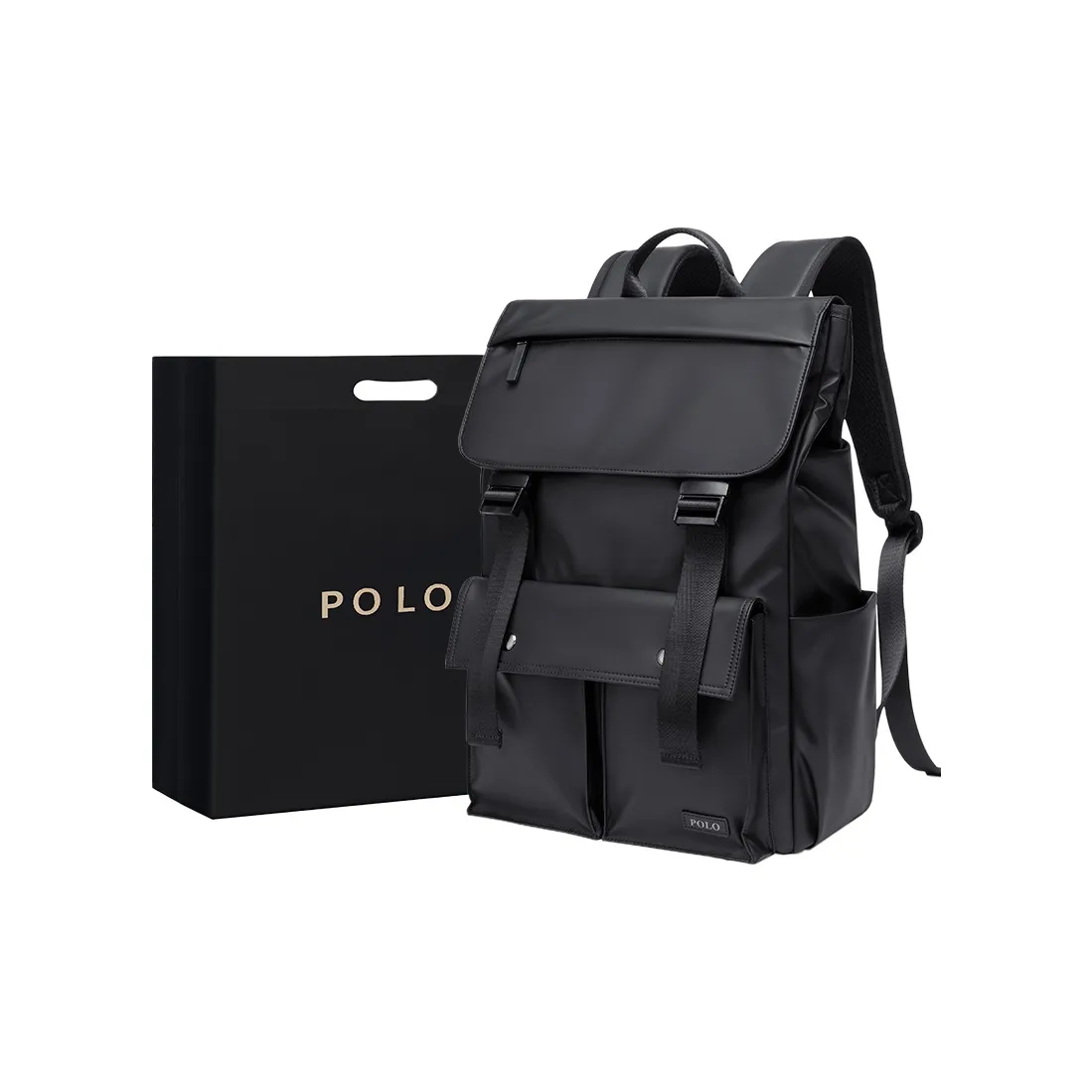 POLO Fabric Backpack Extra Large Men's Black