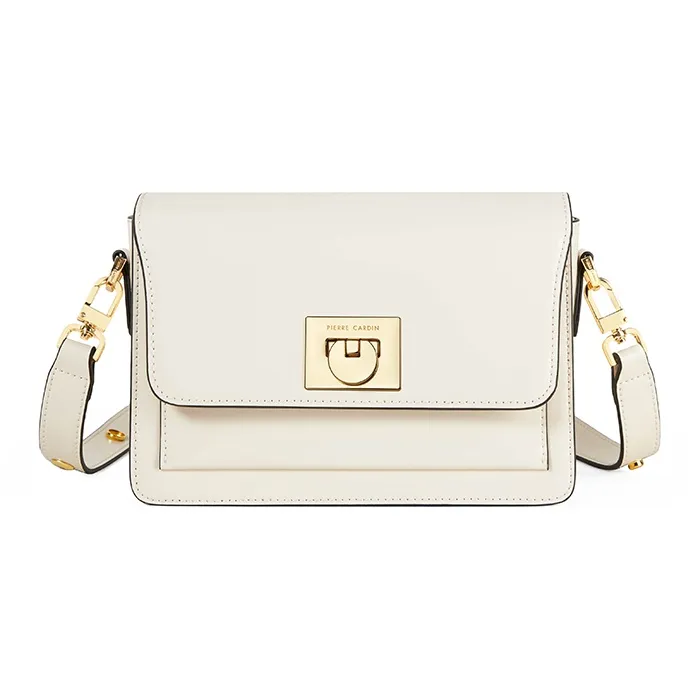 PIERRE CARDIN Корова Кожа Универсальная Сумка через плечо Женская Экрю
