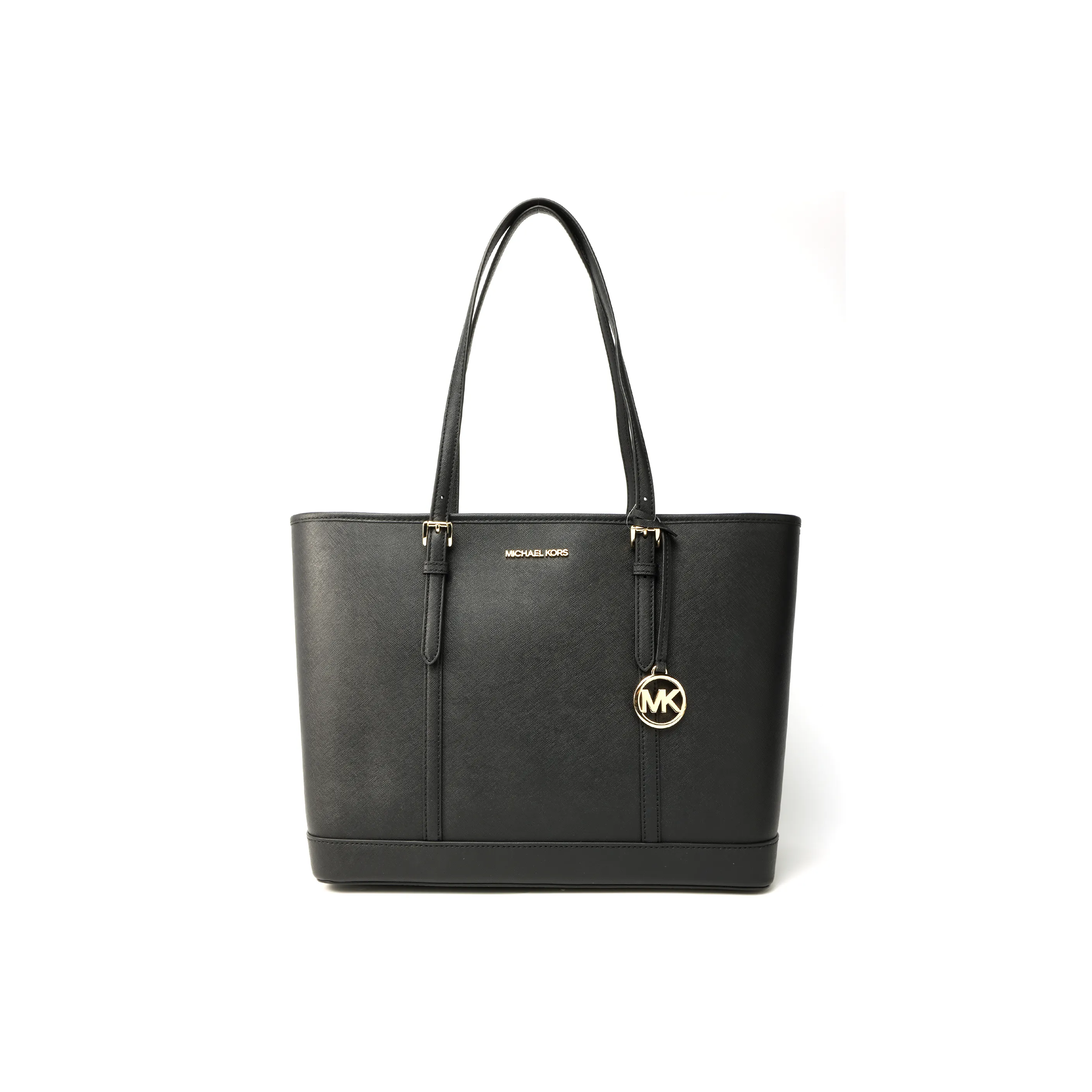 Michael Kors Jet Set Travel Large Saffiano Leather Top Zip Shoulder Tote Bag