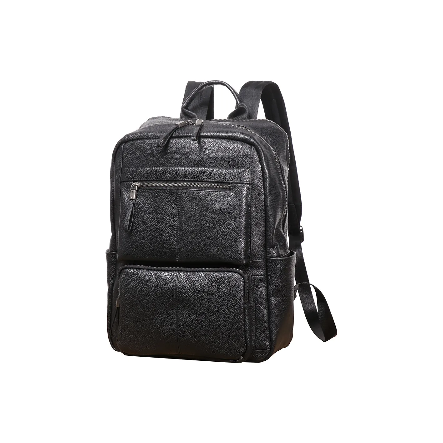 LARTIGENT Cow Leather Backpack Men's Black