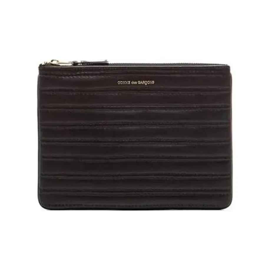 COMME DES GARCONS SHIRT Smooth Leather Clutch Mini Women's Black