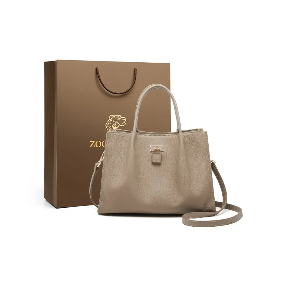 ZOOLER Сумка через плечо из коровьей кожи женская слоновая серый