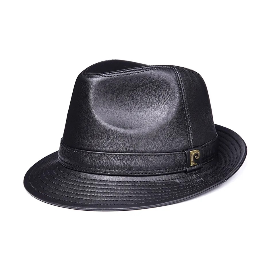 PIERRE CARDIN Cow Leather Top Hats Men's