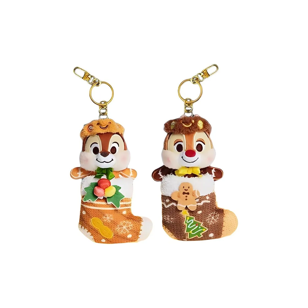 Disney 2022 Mickey Mouse Winter Holiday Party Collection Куклы Chip 'n Dale Плюшевый Брелок 17 см Высота Шанхайский Дисней