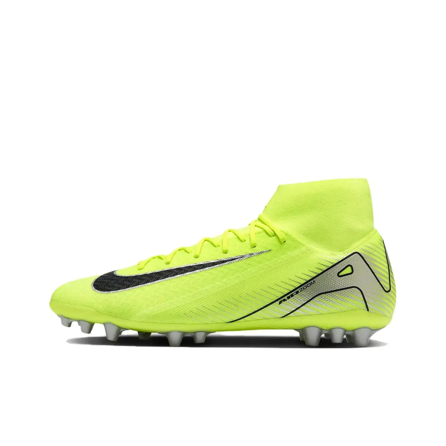 Nike Mercurial Superfly 10 Slip-resistant Abrasion-resistant Football Cleats Unisex Yellow Найк Меркуриал Суперклайд 10 Противоскользящие Устойчивые к истиранию Футбольные бутсы Унисекс Желтый