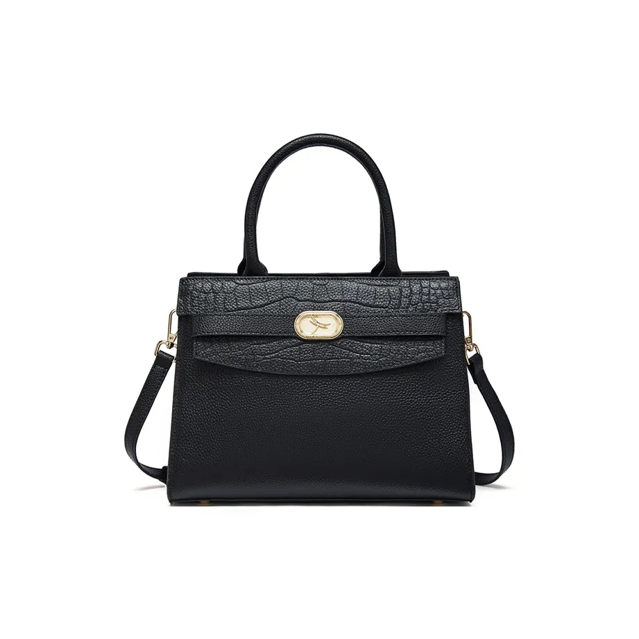 RED DRAGONFLY Коровья кожа Сумка Унисекс Черный