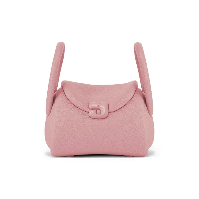 KUNOGIGI Cow Leather Designer Edition Shoulder Bag Women's Pink/White