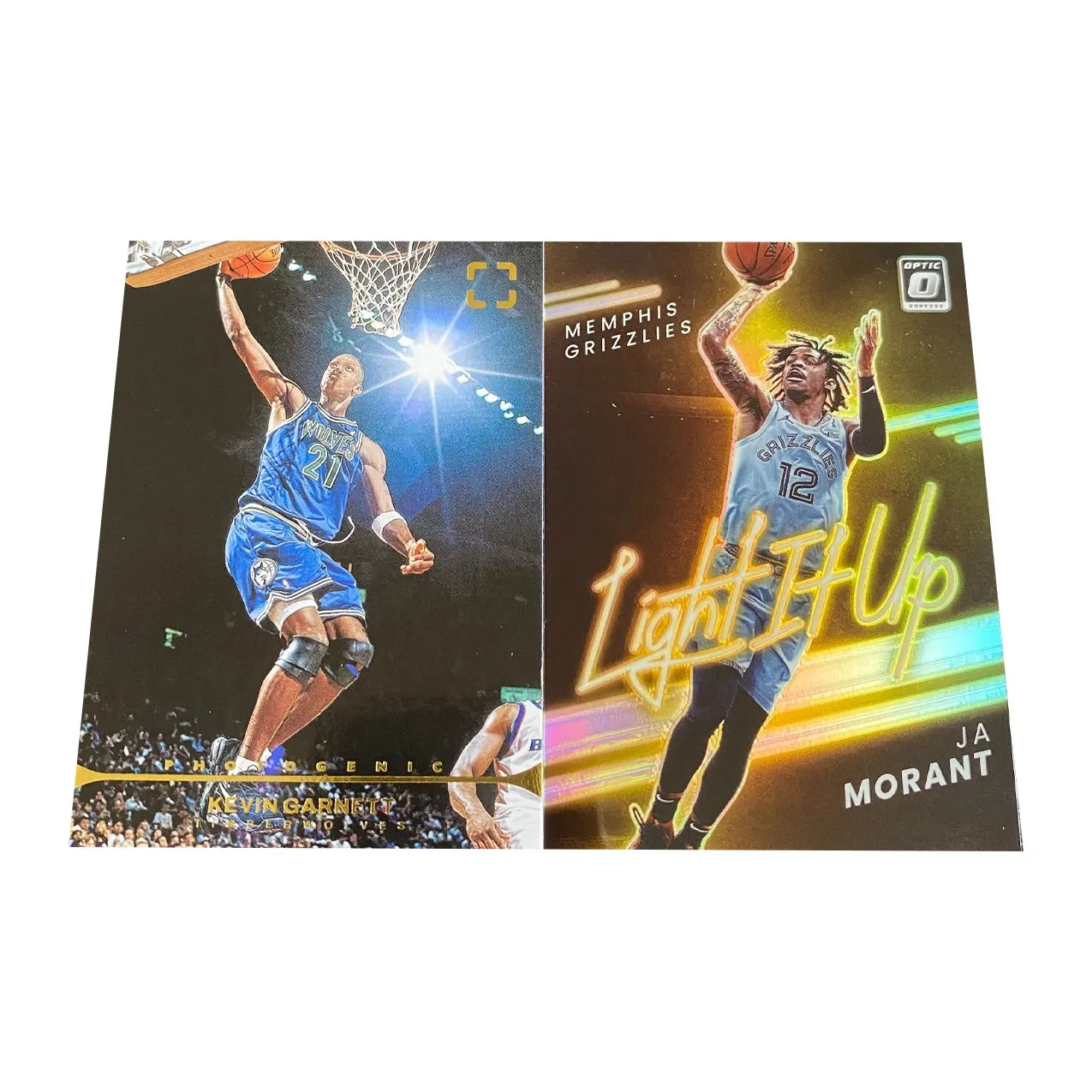 PANINI 2021-22 Timberwolves Garnett Morant T'ka Sports Cards 2 Pcs