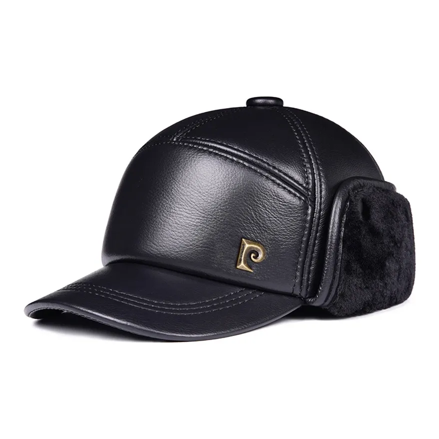 PIERRE CARDIN Кожа Овчина Полиэстер Кепки Мужские