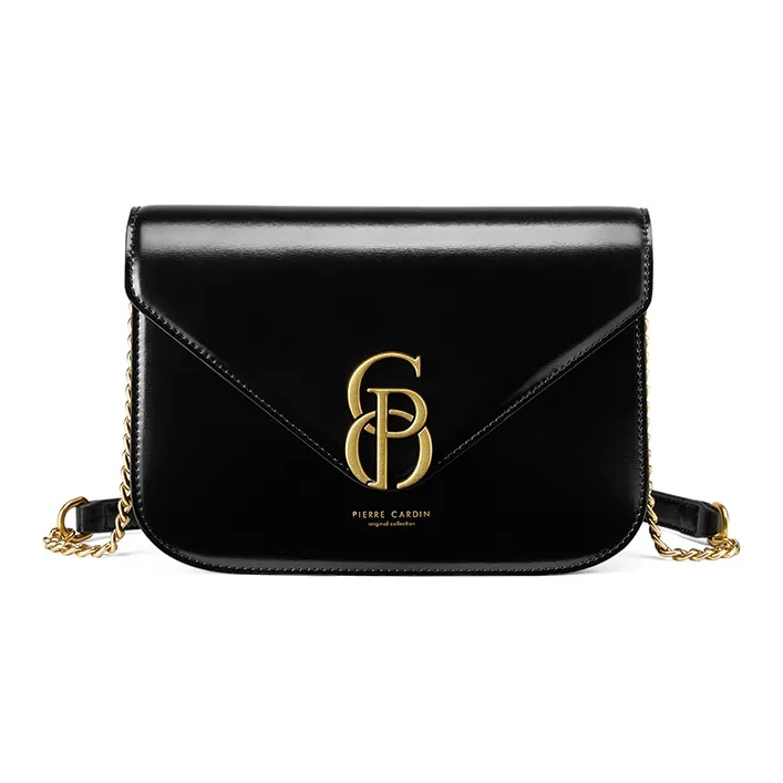 PIERRE CARDIN Сумка через плечо из коровьей кожи стандартная женская черная коричневая